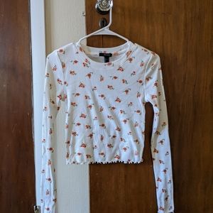 Forever 21 cropped floral top.